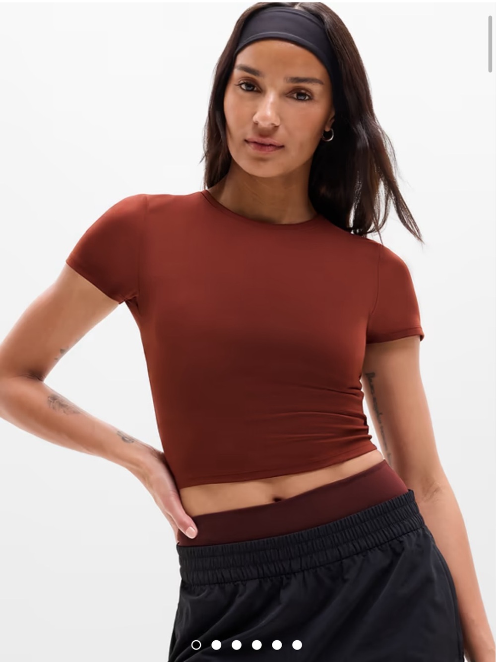 Athleta Transcend Open Back Tee Size XL